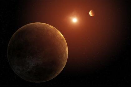 Artist rendering of the Kepler-385 system up close.